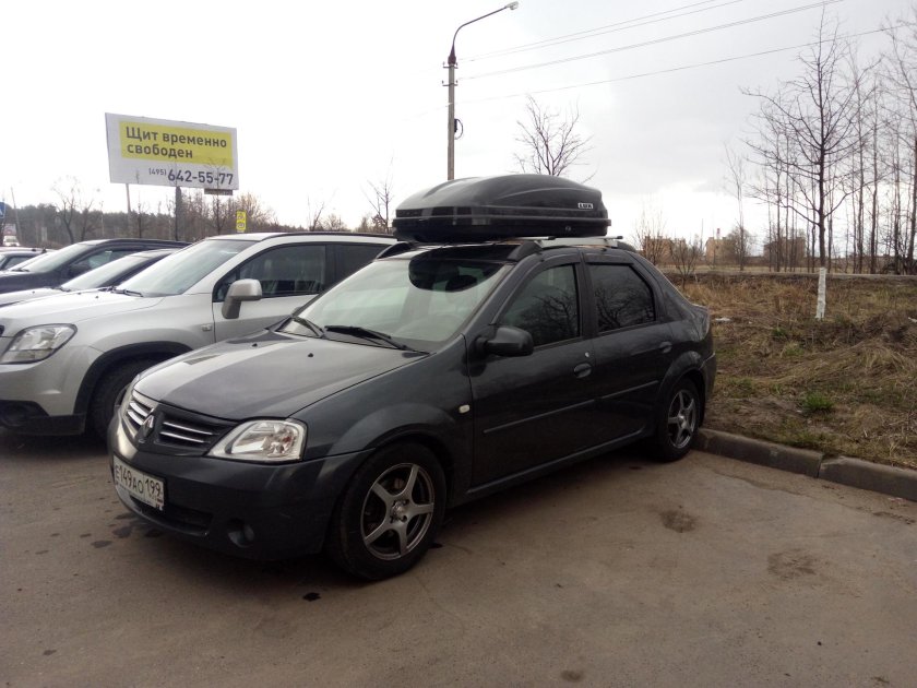 Бокс на крышу Renault Logan 1