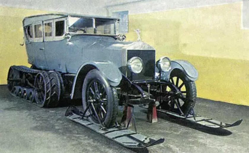 Полугусеничный Ройс Роллс Ленина