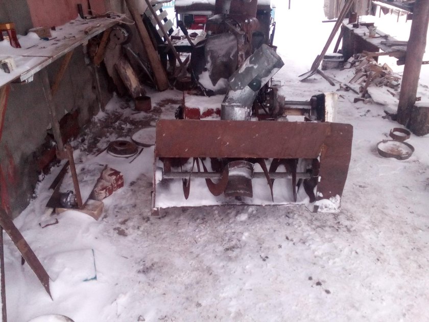 Самодельный снегоуборщик уд2