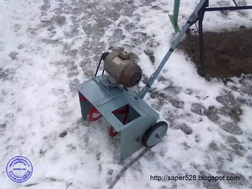 Снегоочиститель ротор с ДВС на мотоблок