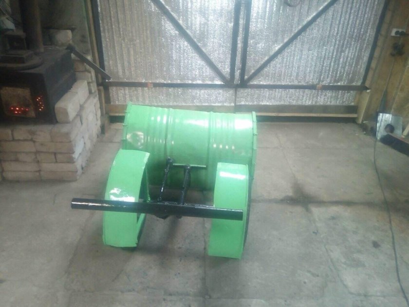 Снегоуборщик из бочки