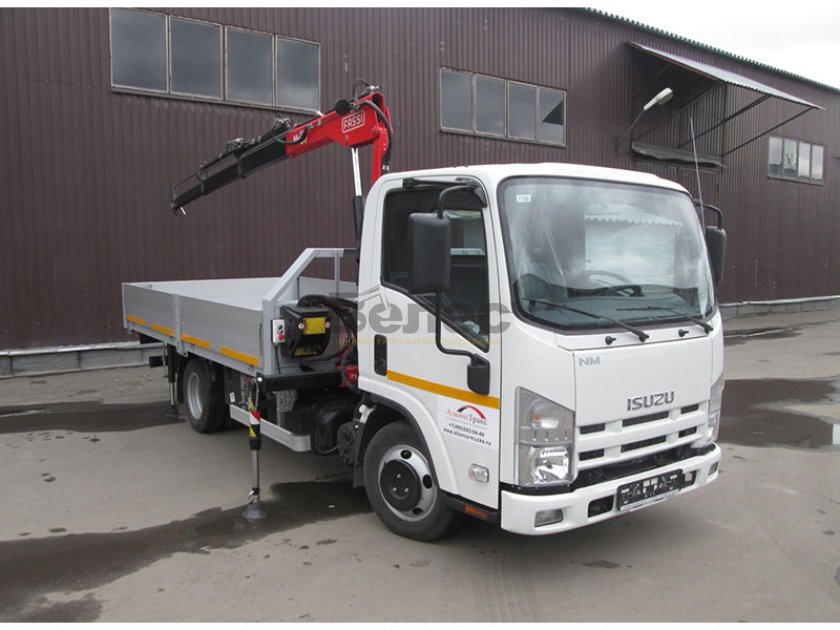 Бортовой Исузу с манипулятором