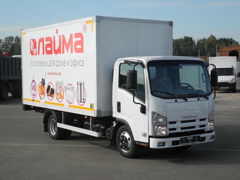 Isuzu nmr85h изотермический фургон