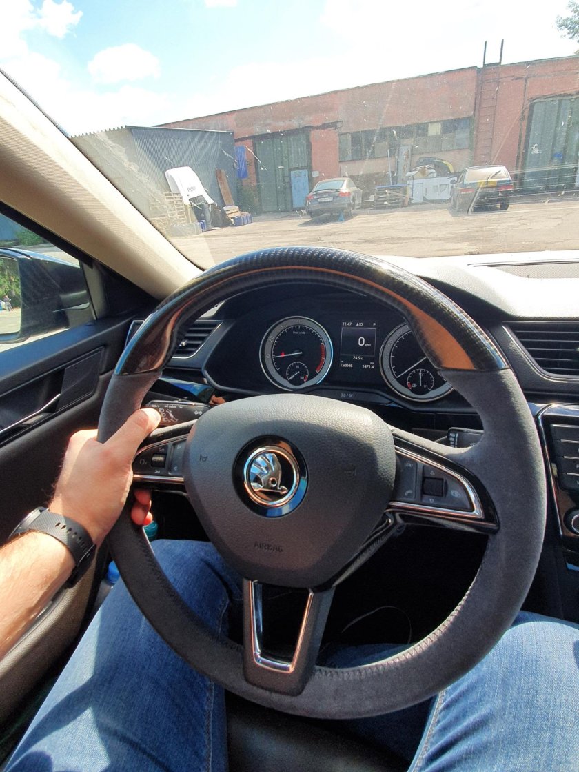 Руль алькантара Шкода Октавия а7