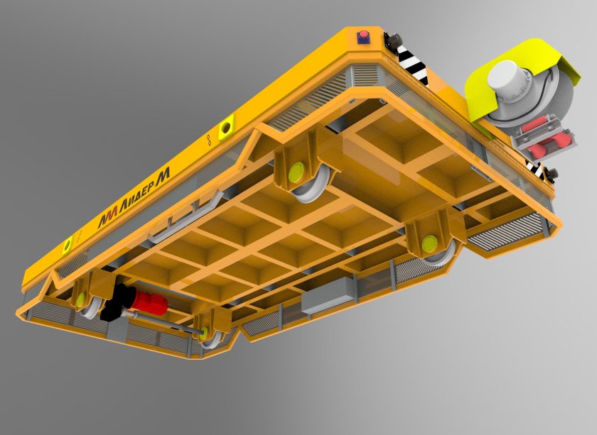 Тележка рельсовая передаточная тр-э-5,0-2000/1600