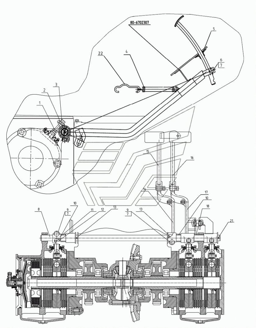 Тормозная система трактора МТЗ-82