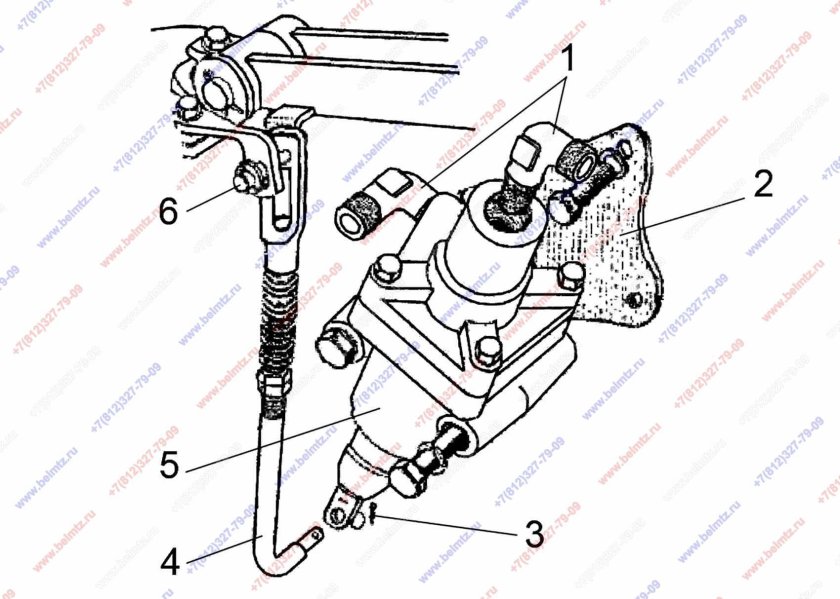 Кронштейн тормозного крана МТЗ 82