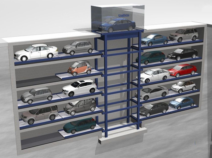 Механизированная парковочная система на 1 машину