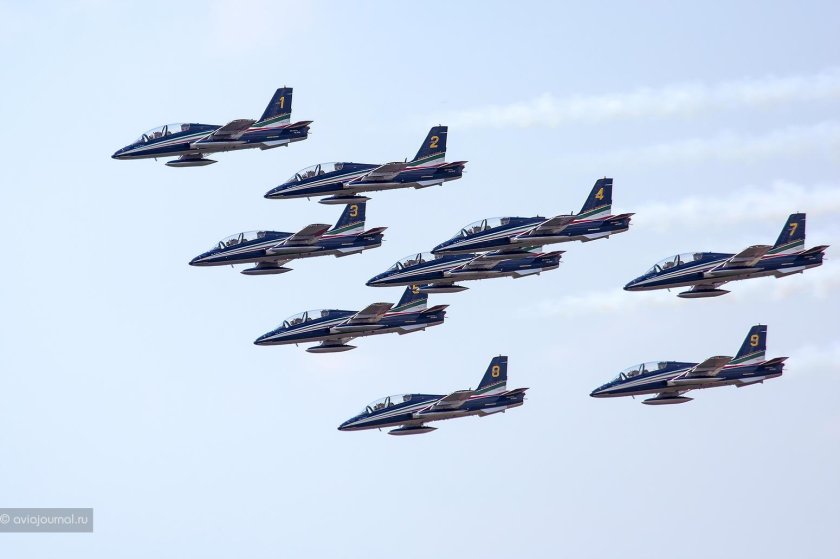 Итальянская пилотажная группа Фриче Триколор