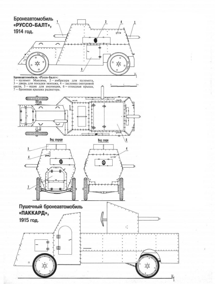 Бронеавтомобиль Путилов-Гарфорд чертежи