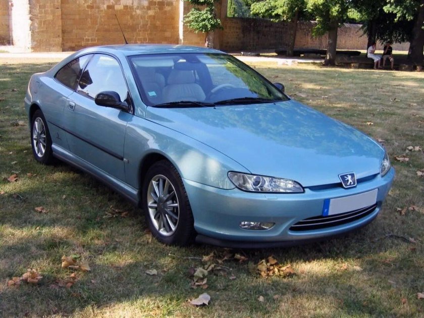 Пежо 406 голубой