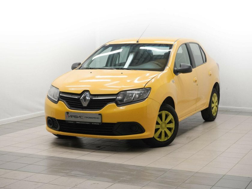 Рено Логан желтый