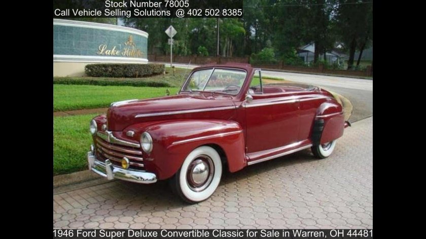 Ford Deluxe 1946 Convertible