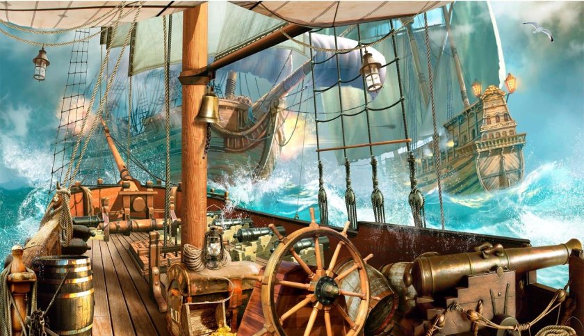 Палуба пиратского корабля арт
