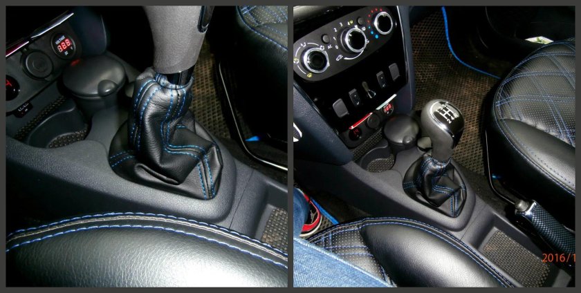 Консоль ручника Рено Сандеро 2