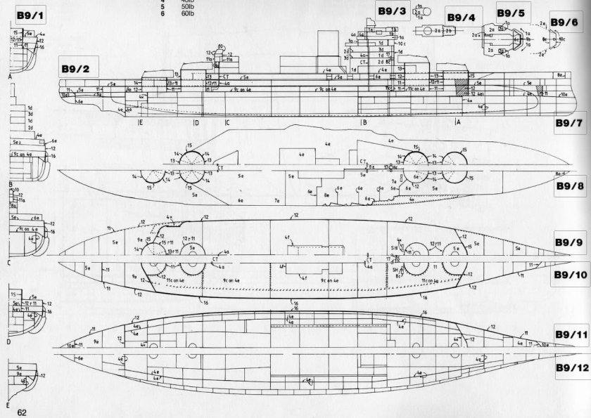 Линкор куин Элизабет чертежи