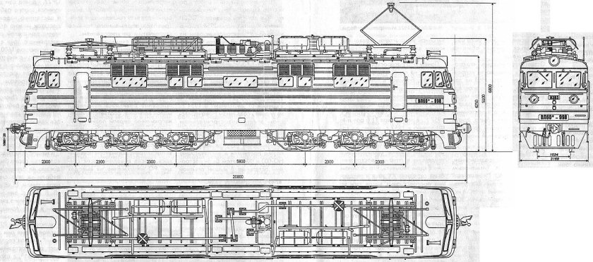 Вл60 электровоз чертеж