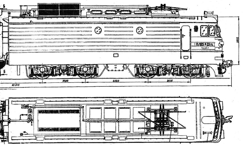 Электровоз вл10 чертеж