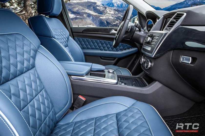 W221 Designo салон синий