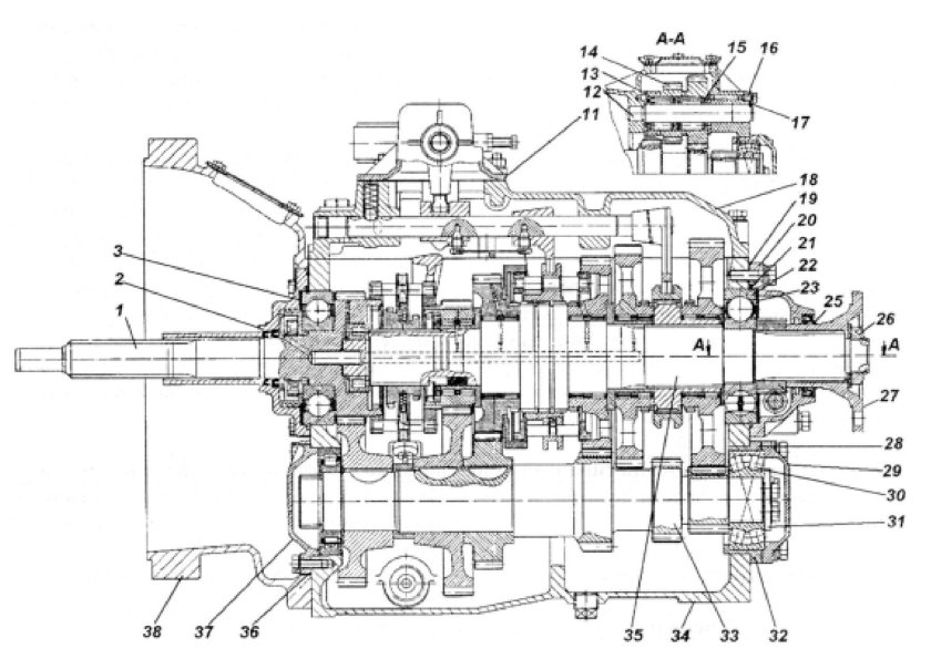 Коробка передач КАМАЗ 4310 схема