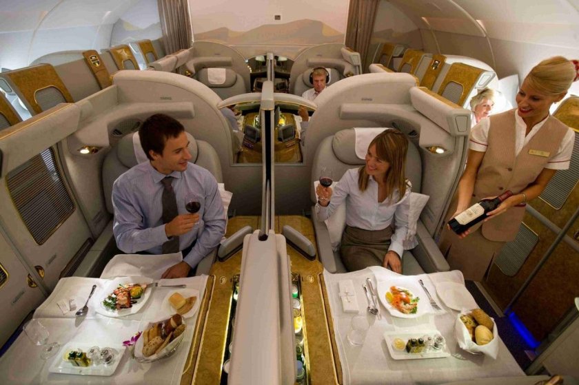 Первый класс Emirates Airlines a380