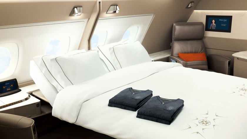 A380 Singapore Airlines салон