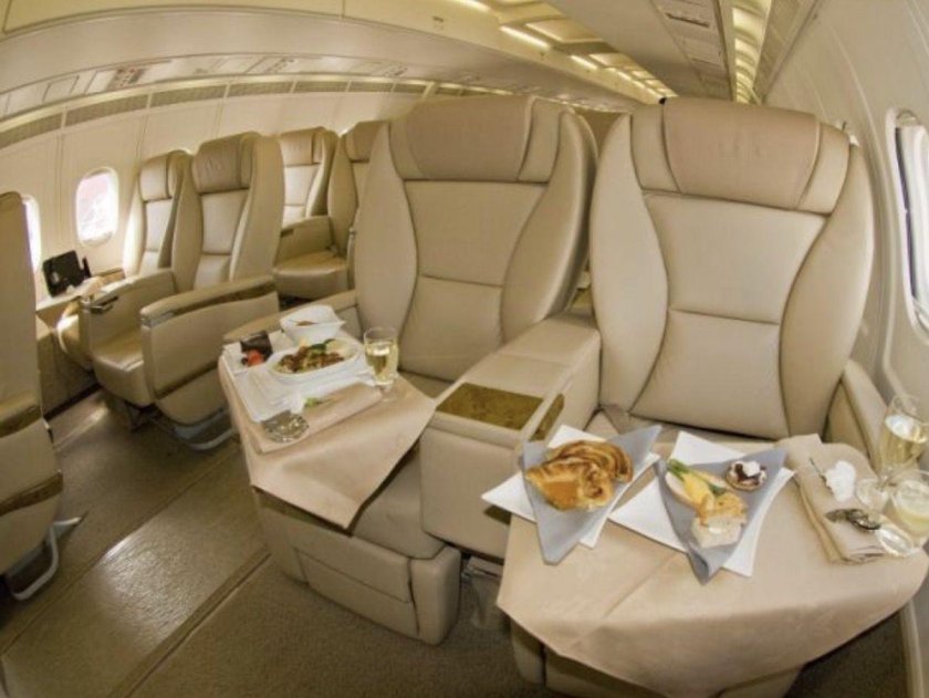 Бизнес класс в самолете