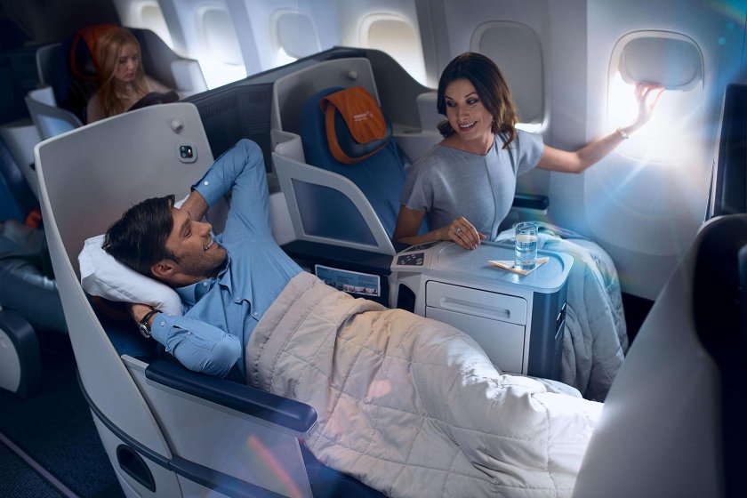 Бизнес класс в самолете