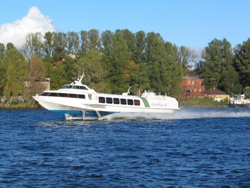 Теплоход на подводных крыльях Колхида