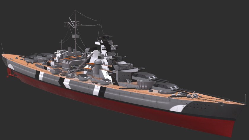 Корабль линкор бисмарк