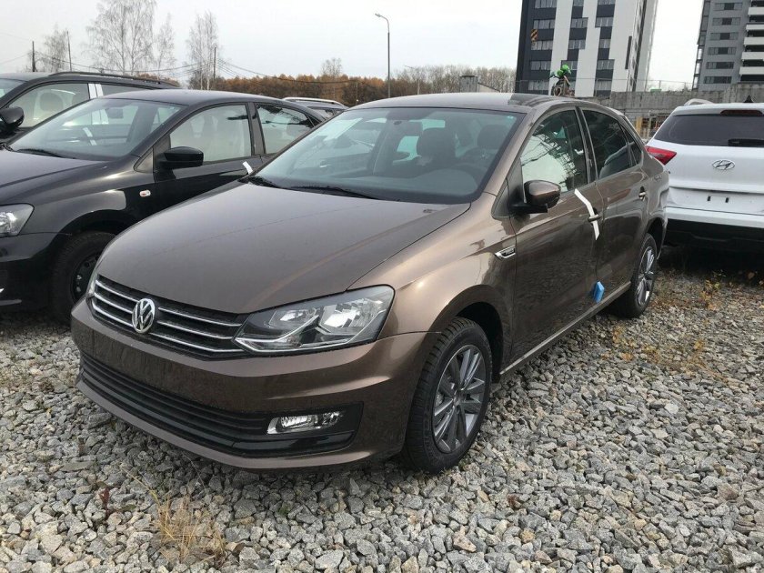 Фольксваген поло 2019 коричневый