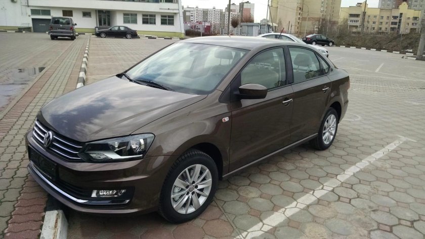 Volkswagen Polo sedan коричневый