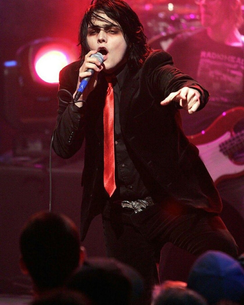 My Chemical Romance Black Shirt Red Tie