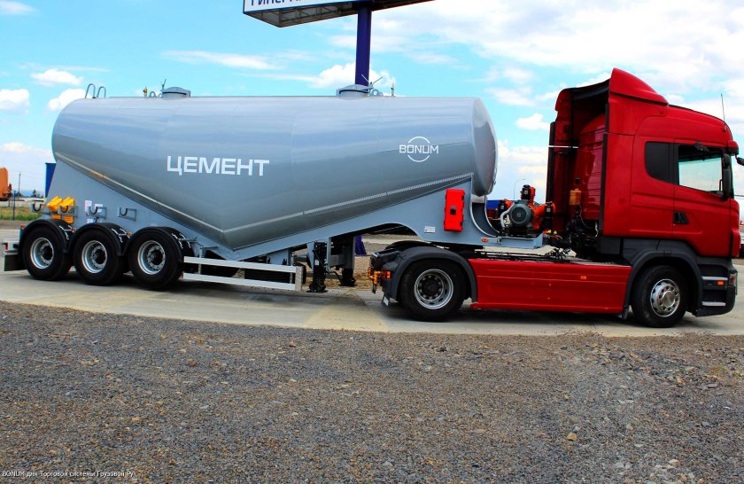 Цементовоз полуприцеп Скания