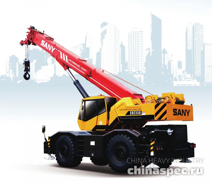 Кран стреловой короткобазный sany src750c