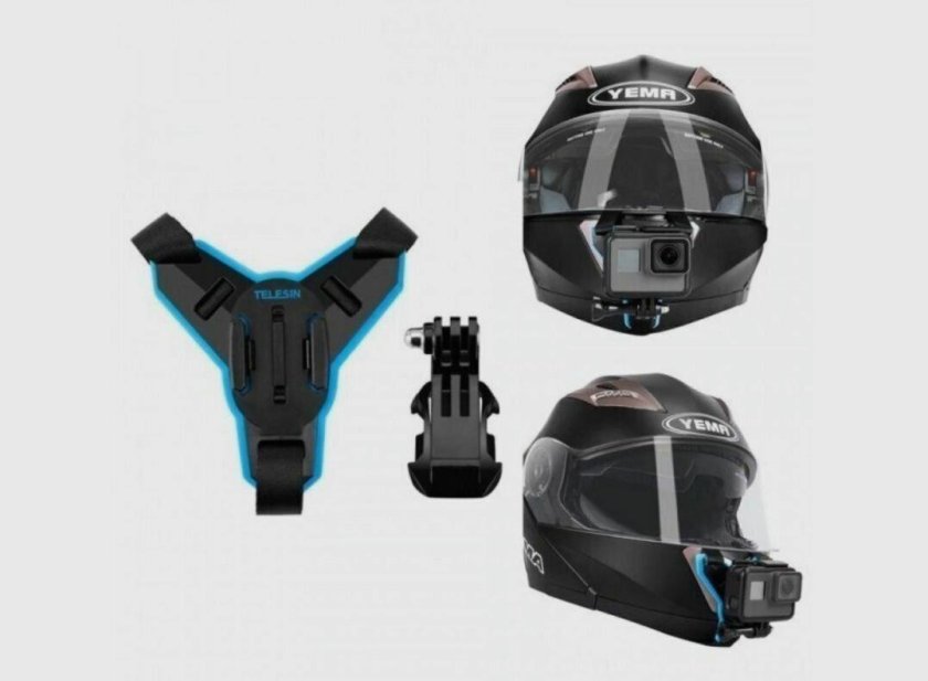 Крепление для GOPRO на шлем TELESIN