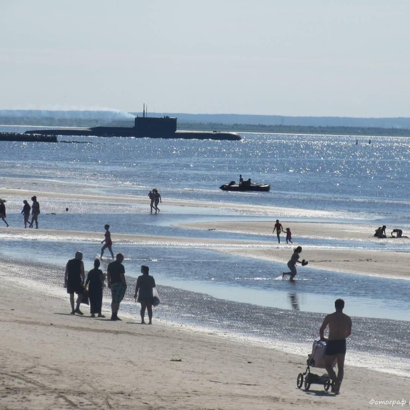 Пляж Ягры в Северодвинске