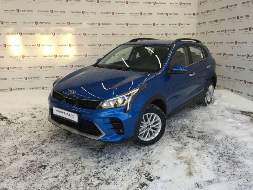 Kia Rio 2021 синяя