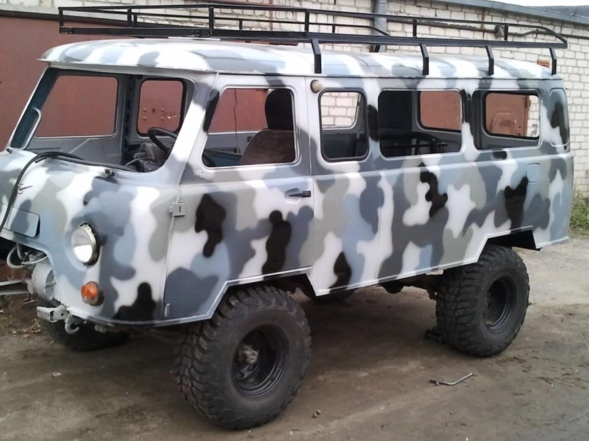 Камуфляж на УАЗ 452