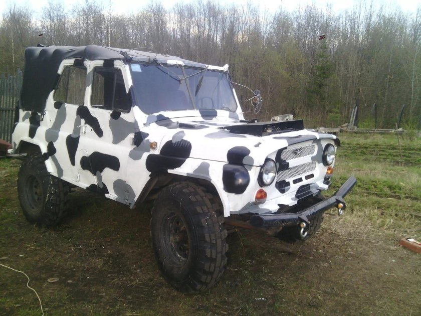 УАЗ 469 зимний камуфляж агат
