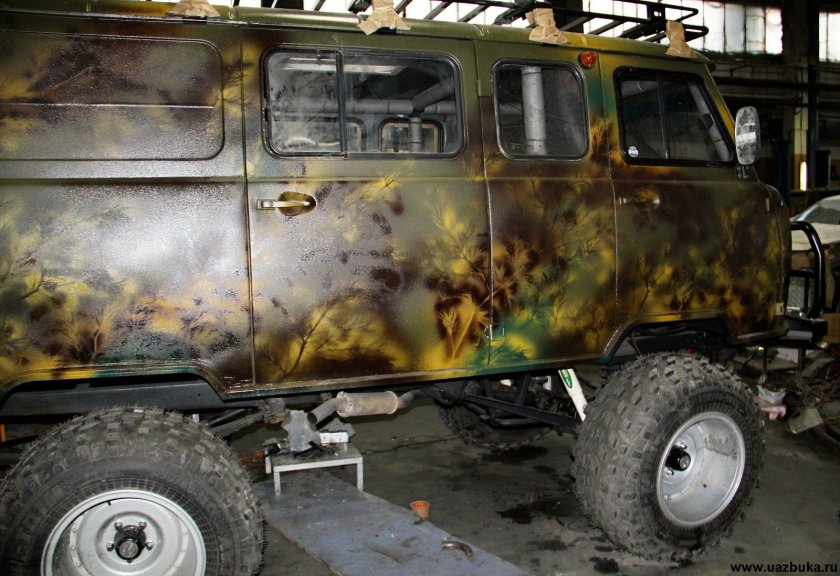 Камуфляж на УАЗ 452