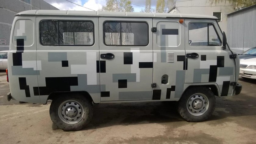 Камуфляж пиксель УАЗ 452