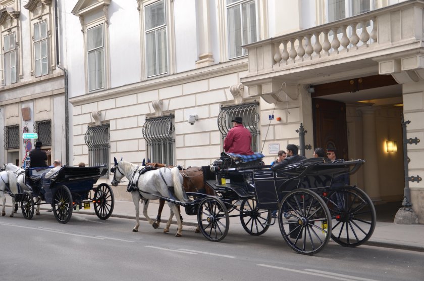 Вена старинный Фиакр