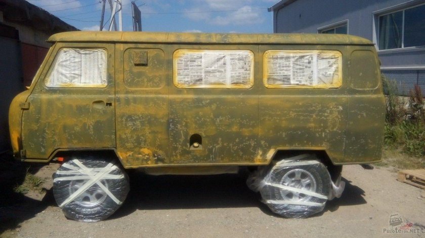 Перекраска УАЗ Буханка