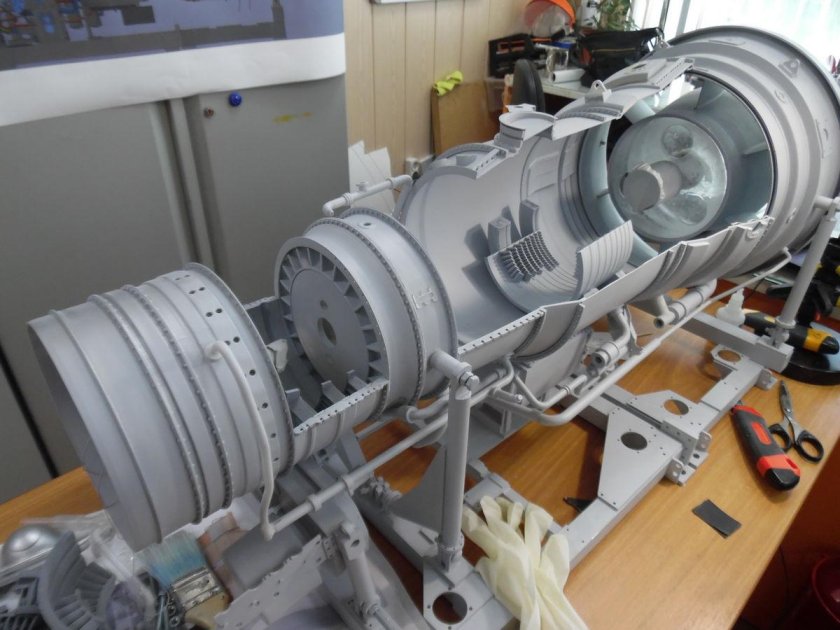 Модель авиадвигателя