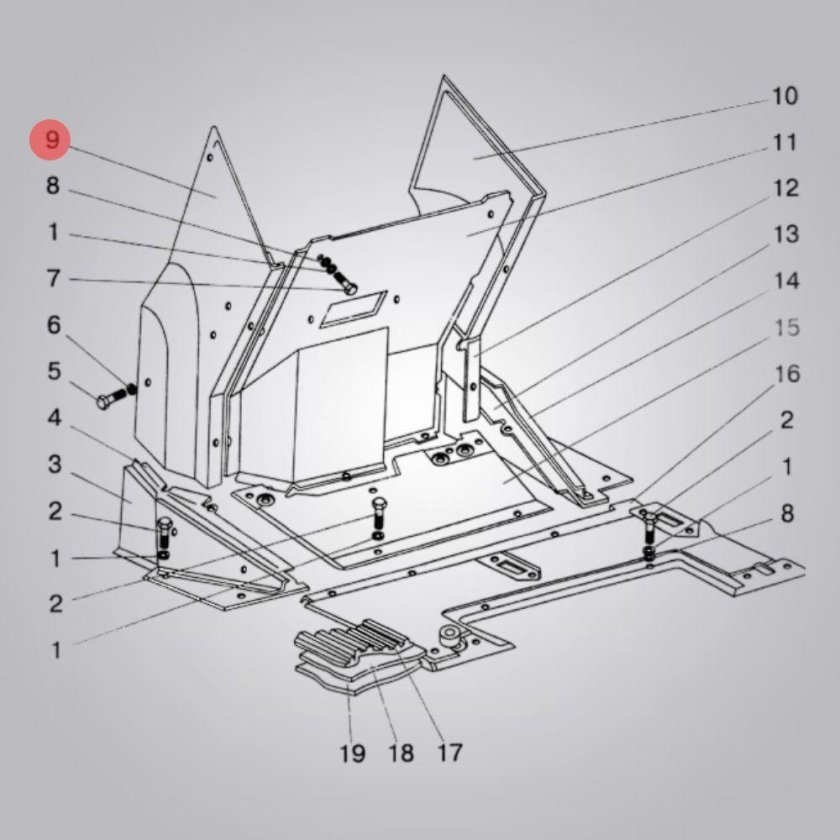 Пол кабины МТЗ 1221