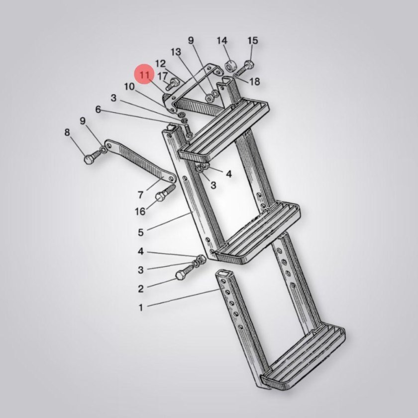 Подножка на трактор МТЗ 80