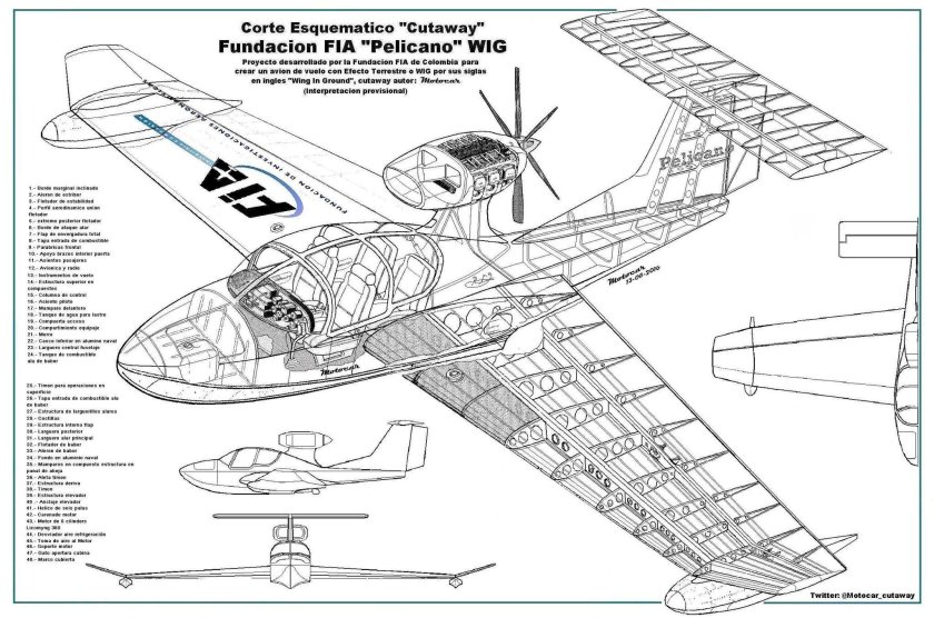 Чертёж экранолёта