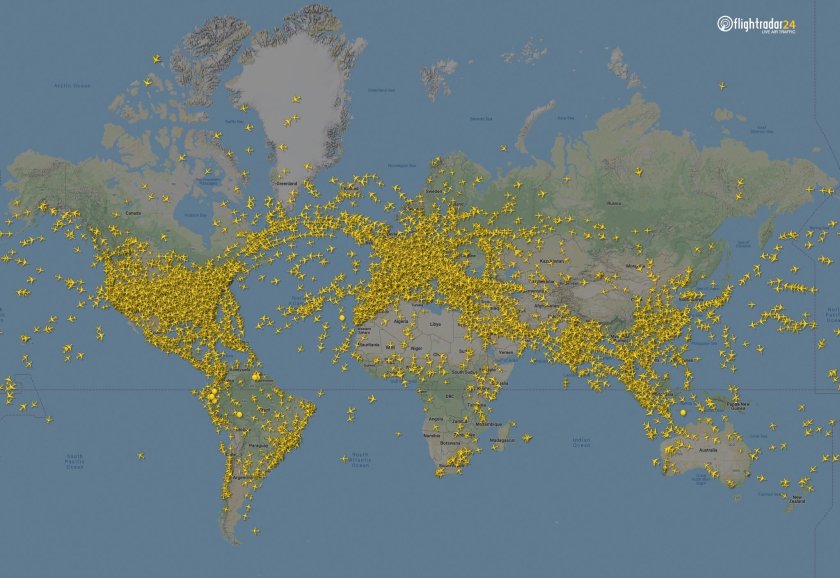 Карта полетов