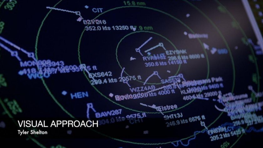 Экран радара авиадиспетчера